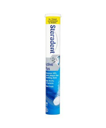 STERADENT TABLETS ACTIVE PLUS 30 Count (Pack of 1)