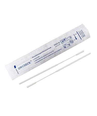 Nasopharyngeal Collection Flocked Nasal Swab  Nasal Swabs Sterile Individually Wrapped  80mm Break Point  Nylon Flocked Tip (200)