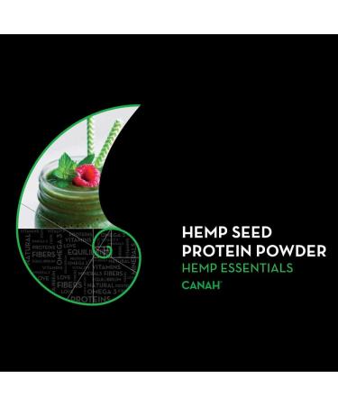 Canah Bio Hemp Protein 500g - Vegan Superfood 50% Protein Omega-3 Rich in Minerals Cold Processed Organic - Buy Online on GoSupps.com
