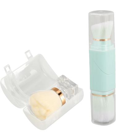 Makeup Brush Flower Shape Makeup Brush with Rotatable Handle Thickened Die Casting Process for Blush Application with Artificial Fiber White Blue - Buy Online on GoSupps.com