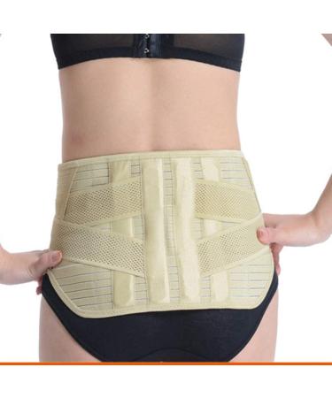 Self-Warming Magnetic Waist Protection Belts for Men & Women | Steel Plate Lumbar Support | Beige Waist & Abdominal Support for Healthcare - Buy Online on GoSupps.com