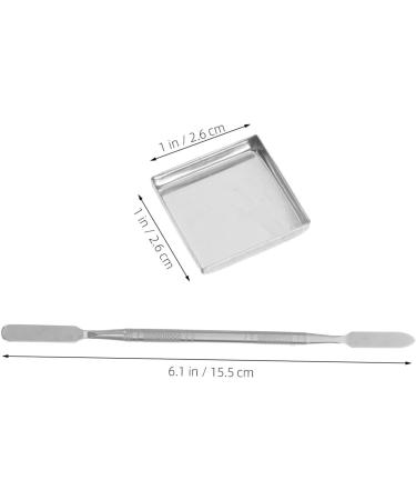  FRCOLOR 31 Pieces DIY Makeup Pans Round Square Iron Pans for Eyeshadow Blush Lipstick with Blending Spatula for Creative - Buy Online on GoSupps.com