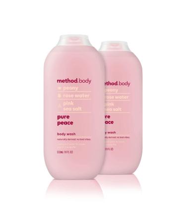 Method Body Wash Pure Peace Paraben and Phthalate Free 18 oz (Pack of 2) Pure Peace 18 Fl Oz (Pack of 2)