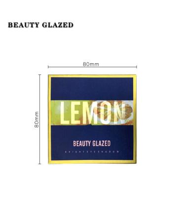 Beauty Glazed 9 Colors Shine Diamond Eyeshadow Palette - Waterproof Shimmer & Glitter Make-up #09 Lemon | Professional Nude Pigments for Flawless Looks - Buy Online on GoSupps.com