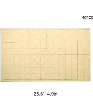 Teagas Chinese Calligraphy Brush Ink Writing Grid Sumi Paper 25.5 x 14.9 In - Ideal for Chinese Calligraphy Brush Writing Set - Buy Online on GoSupps.com