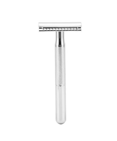 Long Handle Razor for Men - Comfortable Grip Zinc Alloy Manual Shaver | Stylish & Travel-Friendly - Buy Online on GoSupps.com