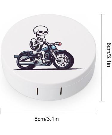 Portable Motorcycle Rider Contact Lens Travel Kit - Cute Contact Box with Mirror for Outdoor Use - Buy Online on GoSupps.com