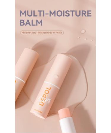 Daily Hydrating Moisturizing Stick - Facial Deep Moisturizing Cosmetics Multi Balm Moisturizer For Face Lips Skin Care and Hydrating Primer (Pink) - Buy Online on GoSupps.com