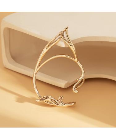 Wiwpar 2PCS Gothic Elves Ear Cuffs - Non-Pierced Cat Ear Wrap Earrings for Halloween & Easter - Trendy Retro Punk Clip Earrings for Women (Gold) - Buy Online on GoSupps.com
