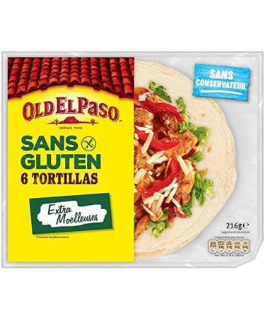OLD EL PASO - Gluten Free Tortillas 216G - Pack of 3 - Sold Per Pack - Buy Online on GoSupps.com