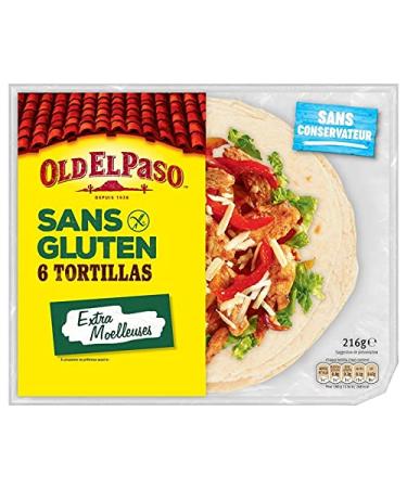 OLD EL PASO - Gluten Free Tortillas 216G - Pack of 3 - Sold Per Pack
