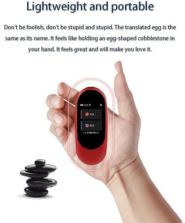 Translator Device Offline Language Translator Device Smart Language Voice 2.0 Inch Touch Screen 27 Languages WiFi Pocket Electronic Translators Learning Traveling Shopping Hello (Red) Elegant - Buy Online on GoSupps.com