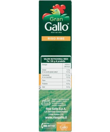  Italian Gourmet E.R. Gran Gallo Riso Ribe 100% Italian Rice ideal for any type of recipe cooking time 15 minutes 1 kg pack + Italian Gourmet Polpa di Pomodoro box 400 g - Buy Online on GoSupps.com