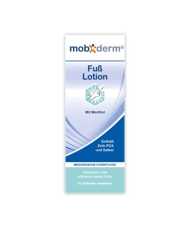 Mobiderm Foot Lotion - Medical Foot Care with Menthol Zinc PCA & Sage Oil for Diabetics - 100ml | International Shipping - Buy Online on GoSupps.com