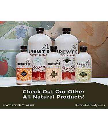 Brewt's Bloody Mary Mix 32 oz - Handcrafted Premium Blend | All Natural, Low Sodium & Preservative-Free | Brewt's Bloody Mary 32 Fl Oz (1 Pack) - Buy Online on GoSupps.com