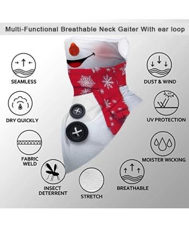 Zzlbzn Christmas Face Masks for Adults - Santa Claus Bandana Reusable & Seamless Facial Scarf with Ear Loops - Buy Online on GoSupps.com