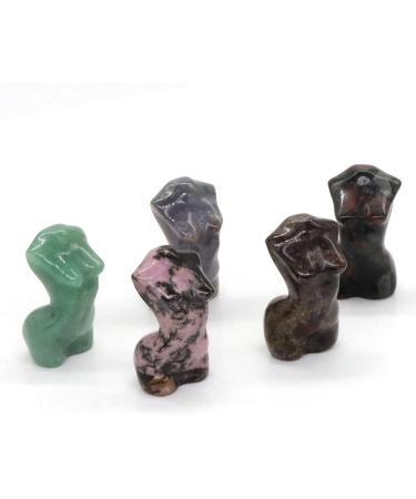 1.2" Natural Crystals Women Modern Statue Naked Art Sex Lady Body Stone Carved Gemstone Collectible Home Decoration Crystal - Buy Online on GoSupps.com