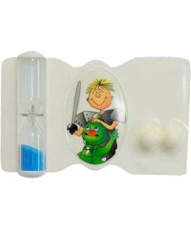 Dental Set for Kids - Complete Knight Theme Blue - Toothbrush Holder & Cup - Buy Online on GoSupps.com