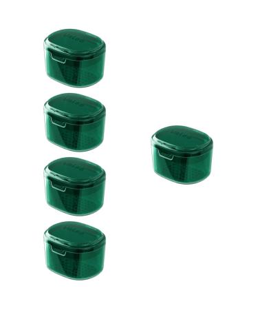 PopetPop 5st retainer storage box prosthesis brush retainer case dental kit mouth care tools tooth cleaning set partial prosthesis retainer cleaning case travel container box stk sleeve