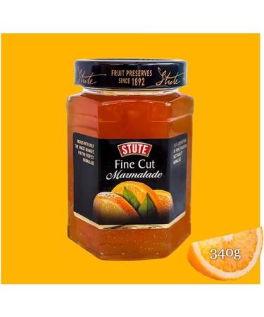 Stute 2 x 340g Fine Cut Orange Marmalade With Welari Thank You Card Fruit Jam Toast Sandwich Sweet Spread Cake Pie Topping (680g) (2pack) - Buy Online on GoSupps.com