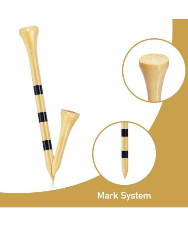 HUAEN Bamboo Golf Tees 150 Pack - 3-1/4 Inch Unbreakable Long Tees for Low Friction and Resistance - Buy Online on GoSupps.com