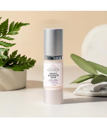 Glimmer Goddess Organic Anti-Aging Serum | 5% Niacinamide Tightens Pores & Reduces Wrinkles | Miracle Skin Treatment 1 oz - Buy Online on GoSupps.com
