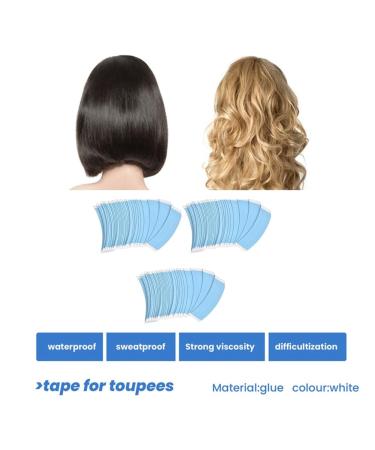 Soeudgh 108Pc/Lot Fixed Hair Double Tape Wig Adhesive Extended Hair Strip Waterproof for Toupee Lace Wig Film with Slitting Line Fine Workmanship - Buy Online on GoSupps.com