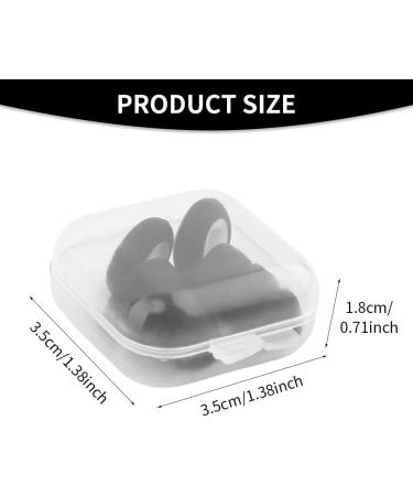 2 Sets Noise Canceling Earplugs - Reusable Silicone Concert Ear Plugs for Sleeping Snoring Working & Studying (White & Black) - Shop Internationally Today - Buy Online on GoSupps.com