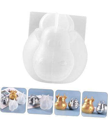 Anneome Resin Molds Cow Silicone Mold Cow Keychain Clear Epoxy Candy Molds Cow Shaped Cattle Shaped Mould Pendant Soap White 6.9X7.2CM - Buy Online on GoSupps.com