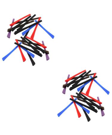 NOLITOY 20 Pairs Anti-Slid Cover Spectacles Leg Sleeve Eyeglasses Leg Cover Glass Accessories Eyewear Leg Cover Silcone Sleeve