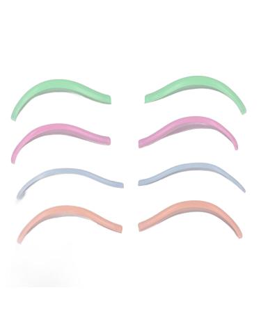 8 Pairs Silicone Lash Rods - Reusable Eyelash Perming Curlers in 4 Sizes | No Glue Needed | Makeup Beauty Tools - Buy Online on GoSupps.com