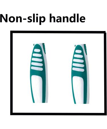 HEIGOO Denture Cleaning Brush - Portable False Teeth Cleaner for Denture Wearers - Green - Buy Online on GoSupps.com