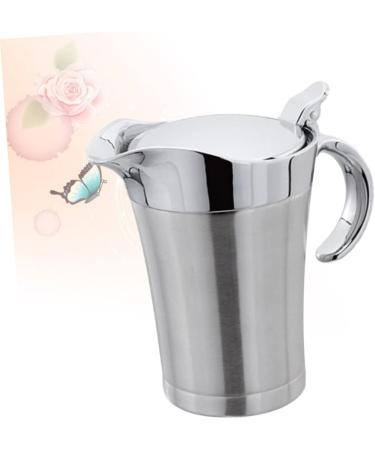 Zerodeko 3pcs Insulated Gravy Boat Containers with Lids Oil Dispenser Bottle Sauce Containers Serving Glass Dispenser Salad Dressing Server Pourer Oil Bottle Stainless Steel Glass Sauce Size 2x3pcs As Shownx3pcs - Buy Online on GoSupps.com