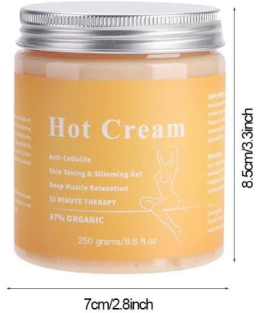 Organic Anti Cellulite Cream 250g for Skin Tightening and Fat Burning - Buy Online on GoSupps.com