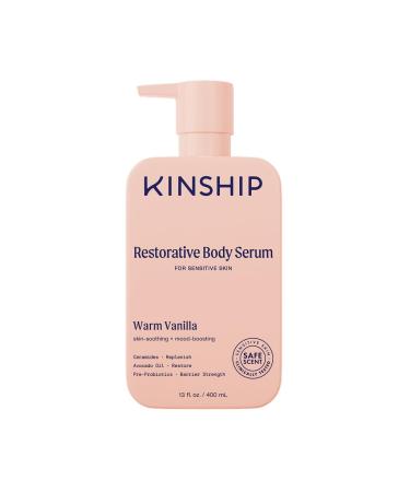 Kinship Restoring Body Serum for Dry Skin | Lightweight Hydrating Body Serum | Fragrance-Free Vanilla 13 oz
