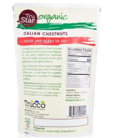 Premium Trustar Peeled Italian Chestnuts - 100% Natural & Delicious | Buy Online - Buy Online on GoSupps.com