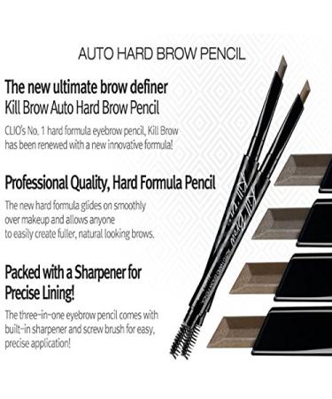 â€œClio Kill Brow Auto Hard Pencil 02 Light Brown - 0.01 oz | Long-lasting Eyebrow Definerâ€‌ - Buy Online on GoSupps.com