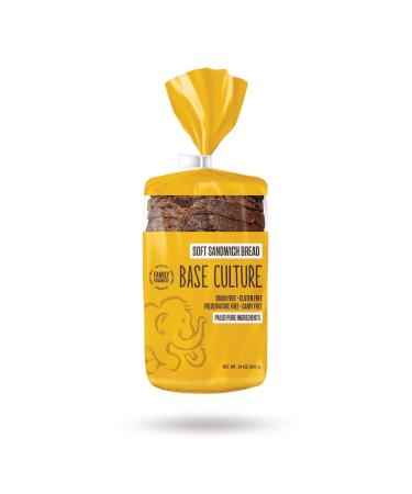 Base Culture Paleo Bread, Large Size | Delicious 100% Paleo Certified, Gluten Free, Grain Free, Non GMO, Dairy Free, Soy Free | Perfect for Sandwiches | 24oz, 18 Slices Per Loaf, 1 Count 24 Ounce (Pack of 1)