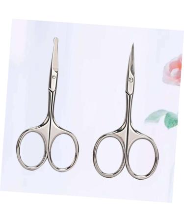 FOMIYES 4 Pcs Beard Trimming Scissors Set - Eyelash Eyebrow & Nose Hair Trimmers for Men | Precision Grooming Tools | Safe & Compact 9.2x4.5cm - Buy Online on GoSupps.com