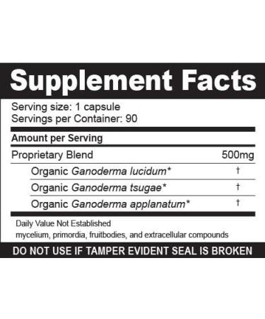 Aloha Medicinals Gano Ultra Certified Organic Mushroom Supplement - Pack of 2 - 90 Capsules - Buy Online on GoSupps.com