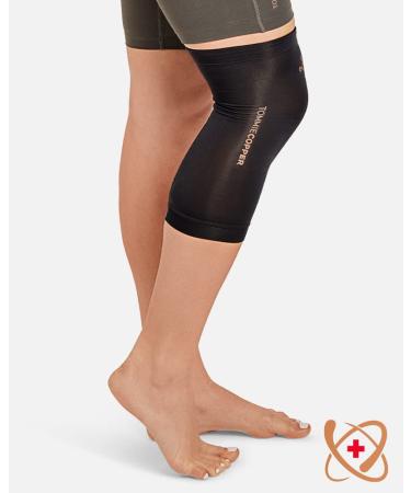 Tommie Copper Core Compression Infrared Knee Sleeve - Unisex - Black - Large - Buy Online on GoSupps.com