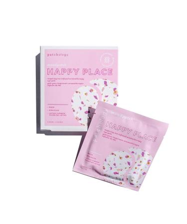 Patchology Happy Place Under Eye Patches - Anti Aging Eye Gels - Under Eye Mask For Dark Circles and Puffy Eyes Care, Treatment & Moisturizer - Eye Bags, Puffiness & Wrinkles Reducer (5 Pairs)