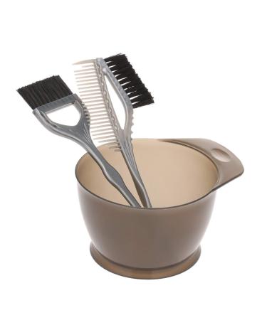 Anself S 3-part hair dye set 3 pieces/set of plastic-hair color-colored brushes comb bowl hair color set hair color mixing bowls hairdresser styling tools - Buy Online on GoSupps.com