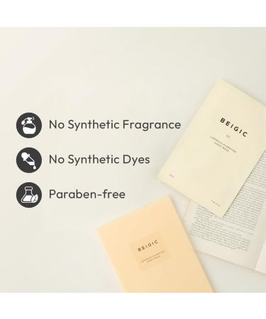 BEIGIC Luminous Hydrating Sheet Mask - Korean Vegan Skincare with Peptides Vitamin C & Niacinamide for Glass Skin - Moisturizing & Firming Face Mask (0.84 fl oz - Buy Online on GoSupps.com