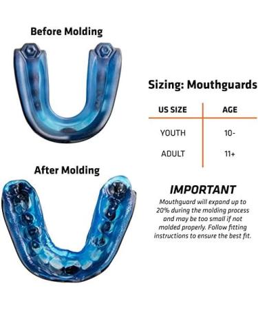 Shock Doctor Mundsprung Gel Max for Adults (12+) - Ultimate Sport Mouthguard for MMA Boxing Hockey & Martial Arts - International Shipping Available - Buy Online on GoSupps.com