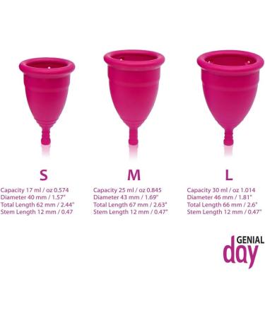 Genial Day Large Menstrual Cup for Comfortable Flow | Eco-Friendly & Reusable - Buy Online - Buy Online on GoSupps.com