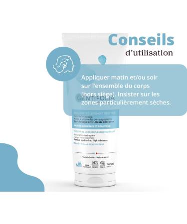CENTIFOLIA | Neutral Lipid-Replenishing Balm | Nourishes and repairs the skin | Helps reduce itching | Active prebiotic | Unscented | Made in France | Organic | Vegan | 200ML - Buy Online on GoSupps.com