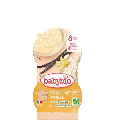 Babybio - Milk dessert - Vanilla rice pudding - 8+ months
