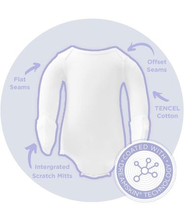 Unisex Baby Long Sleeve Bodysuit: Soothes Eczema, Moisturizes Dry Skin, Reduces Itching | Skincare Clothing with Foldable Mittens 12-18 - Buy Online on GoSupps.com