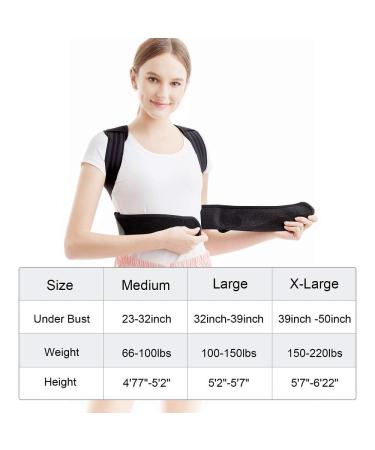 True Face Posture Corrector for Men Women Kids | Adjustable Back Brace for Pain Relief | Improve Posture | Breathable Support (Black, L) - Buy Online on GoSupps.com